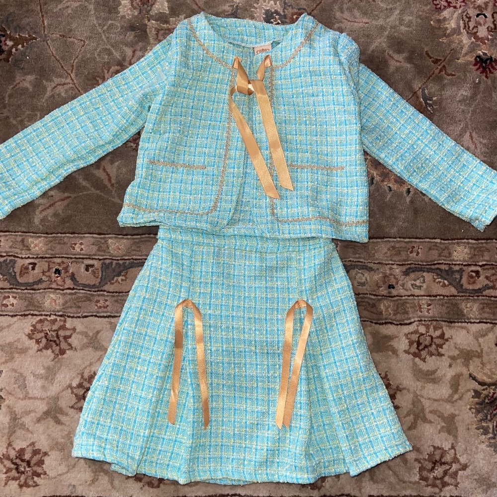 Girl’s jacket and skirt from Mia Belle Baby couture 5Y